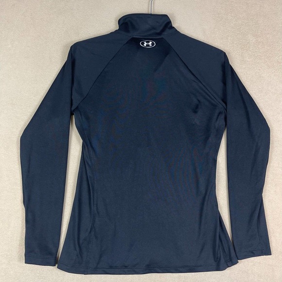 Under Armour Heat Gear Womens L Tech 1/2‎ Zip Long Sleeve Athletic Shirt Black - Picture 9 of 10